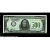 Image 1 : Fr. 2201-D $500 1934 Light Green Seal Federal Reserve Note. CGA Choice Uncirculated 64.A bright Ligh