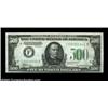Image 1 : Fr. 2201-F $500 1934 Federal Reserve Note. Choice Crisp Uncirculated.A gem but for a slightly close