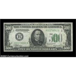 Fr. 2202-B $500 1934A Federal Reserve Note. Choice Crisp Uncirculated.Fully original, but with just