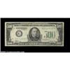 Image 1 : Fr. 2202-G $500 1934A Federal Reserve Note. Very Good.  Important notice: Heritage usually auctions