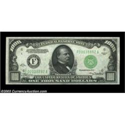 Fr. 2211-F $1000 1934 Federal Reserve Note. Gem Crisp Uncirculated.Perfectly centered on both face a