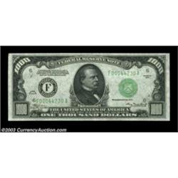 Fr. 2211-F $1000 1934 Federal Reserve Note. Gem Crisp Uncirculated.A very well centered and cracklin
