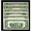 Image 2 : A Small Hoard of Hawaii Notes$1 1935A  Silver (2) EF and VF$5 1934A Hawaii Fed Choice AU$10 1934A Ha