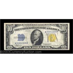 Fr. 2309*  $10 1934A North Africa Silver Certificate. Very Fine.A aesthetically pleasing piece with