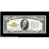 Image 1 : Fr. 2400 $10 1928 Gold Certificate. Choice-Gem Crisp Uncirculated.A nice original note with just a t