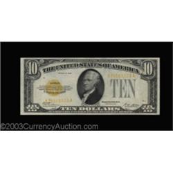 Fr. 2400 $10 1928 Gold Certificate. CGA Choice Uncirculated 64.Graded as Choice Uncirculated 64 by C