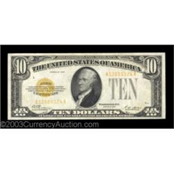 $10 and $20 1928 Gold Certificates.Fr. 2400 $10 1928 EFFr. 2402 $20 1928 EFAn attractive high grade