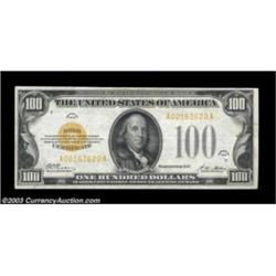 Fr. 2405 $100 1928 Gold Certificate. Very Fine.A nice circulated example with excellent color and ap
