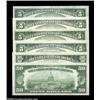 Image 2 : A Group of Mixed Denomination Federal Reserve NotesFr. 1952-L $5 1928B Gem Crisp Uncirculated; Fr. 1