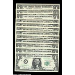 A Fancy Serial Number Group LotAn intriguing group of small size Federal Reserve Notes with fancy se