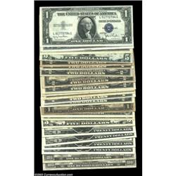 $337 in Small Size Currency.A mixed lot of Silvers, Legals, Feds, et.al. Inspection is necessary, as