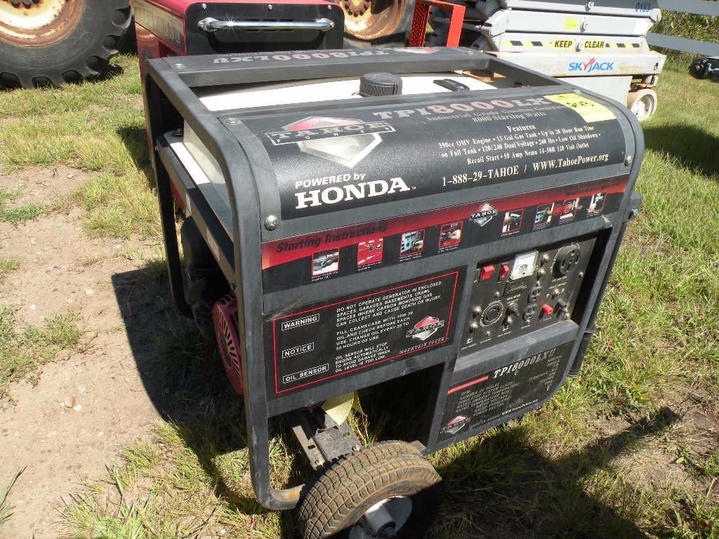 Tahoe 8000 watt Honda gas generator New, noncurrent