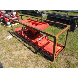 8ft hydro turn blade for skidloader -New