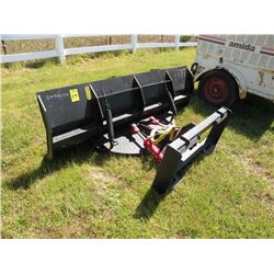 7ft hydro turn pushblade for skidloader