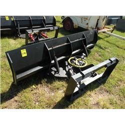 8ft hydro turn pushblade for skidloader