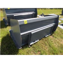 6ft snowpusher for skidloader -New