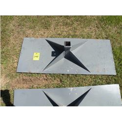 Receiver plate for skidloader -New