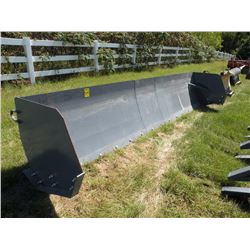 Snowpusher for wheel loader or backhoe -New