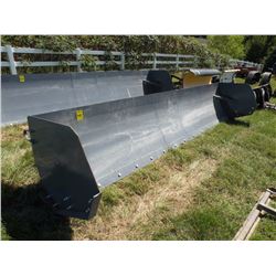 Snowpusher for wheel loader or backhoe -New