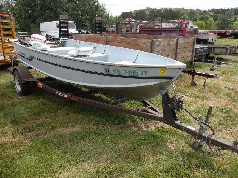 1988 Alumacraft 14ft boat w/trailer SNACBY3576J788