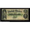 Image 1 : Fr. 3 $5 1861 Demand Note Fine. But for a few tiny pinholes, this is a Choice example of the grade.