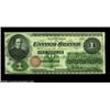 Image 1 : Fr. 16 $1 1862 Legal Tender Very Choice New. A fresh, original note that rates the full Gem grade bu