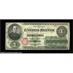 Fr. 16 $1 1862 Legal Tender Very Choice New. A near-Gem example, with good original embossing, brigh