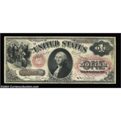 Fr. 21 $1 1875 Legal Tender Very Fine. This is the very scarce "A" note, with only about a dozen and
