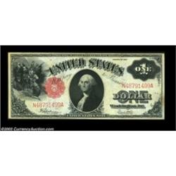 Fr. 39 $1 1917 Legal Tender Choice New. Light aging at the edges is all that prevents the full Gem g