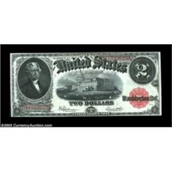 Fr. 60 $2 1917 Legal Tender Choice New. Rather closely margined at the top and bottom as virtually a
