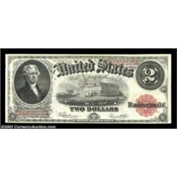 Fr. 60 $2 1917 Legal Tender Extremely Fine. A well margined, perfectly natural example.  Important n