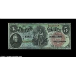 Fr. 64 $5 1869 Legal Tender New. A nice bright example, with good paper originality and no problems