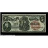 Image 7 : Fr. 73 $5 1880 Legal Tender Cut Sheet of Four Gem New. A lovely cut sheet with excellent centering,