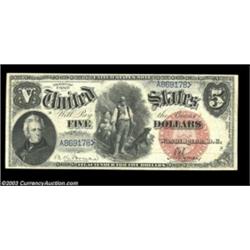 Fr. 73 $5 1880 Legal Tender Very Fine. This handsome circulated note is ideal for the grade. It's ev