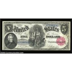 Fr. 80 $5 1880 Legal Tender Very Choice New. The sixth note from the pack, identical to the preceedi