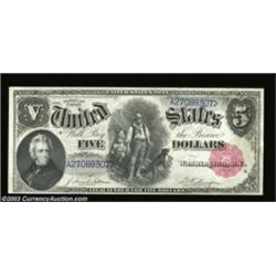 Fr. 80 $5 1880 Legal Tender Very Choice New. The seventh note from the pack, identical to the precee