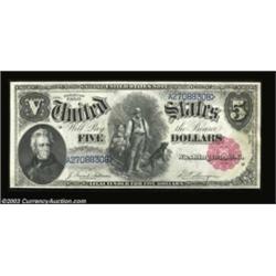 Fr. 80 $5 1880 Legal Tender Gem New. The eighth note from the pack, identical to the preceeding few