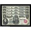 Image 1 : Fr. 80 $5 1880 Legal Tender Cut Sheet of Four Very Choice New. A lovely Cut Sheet, with two of the n