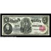 Image 7 : Fr. 80 $5 1880 Legal Tender Cut Sheet of Four Very Choice New. A lovely Cut Sheet, with two of the n
