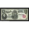 Image 3 : Fr. 80 $5 1880 Legal Tender Cut Sheet of Four Very Choice New. This Cut Sheet, notes 17 through 20,