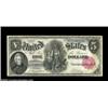 Image 5 : Fr. 80 $5 1880 Legal Tender Cut Sheet of Four New. All four notes have slightly rounded corners and