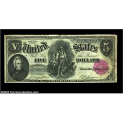 Fr. 80 $5 1880 Legal Tender Extremely Fine. For some reason, the 25th note in this pack is not well