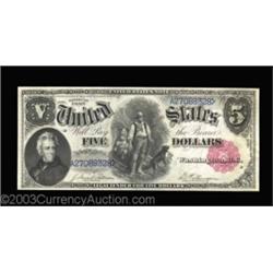 Fr. 80 $5 1880 Legal Tender Gem New. Another, identical to the above lot, and simply perfect. One of