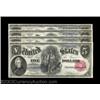 Image 1 : Fr. 80 $5 1880 Legal Tender Cut Sheet of Four Gem New. This Cut Sheet, consisting of notes number 33