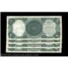 Image 2 : Fr. 80 $5 1880 Legal Tender Cut Sheet of Four Very Choice New. Numbers 37 through 40 form a fresh, o