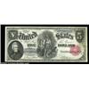 Image 7 : Fr. 80 $5 1880 Legal Tender Cut Sheet of Four Very Choice New. Numbers 37 through 40 form a fresh, o
