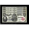 Image 1 : Fr. 80 $5 1880 Legal Tender Cut Sheet of Four Very Choice New. Identical to the Cut Sheet above. The