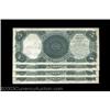 Image 2 : Fr. 80 $5 1880 Legal Tender Cut Sheet of Four Very Choice New. Identical to the Cut Sheet above. The