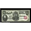 Image 5 : Fr. 80 $5 1880 Legal Tender Cut Sheet of Four Very Choice New. This Cut Sheet, numbers 53 through 56