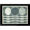 Image 2 : Fr. 80 $5 1880 Legal Tender Cut Sheet of Four Gem New. Like the sheet before it, each one of these f